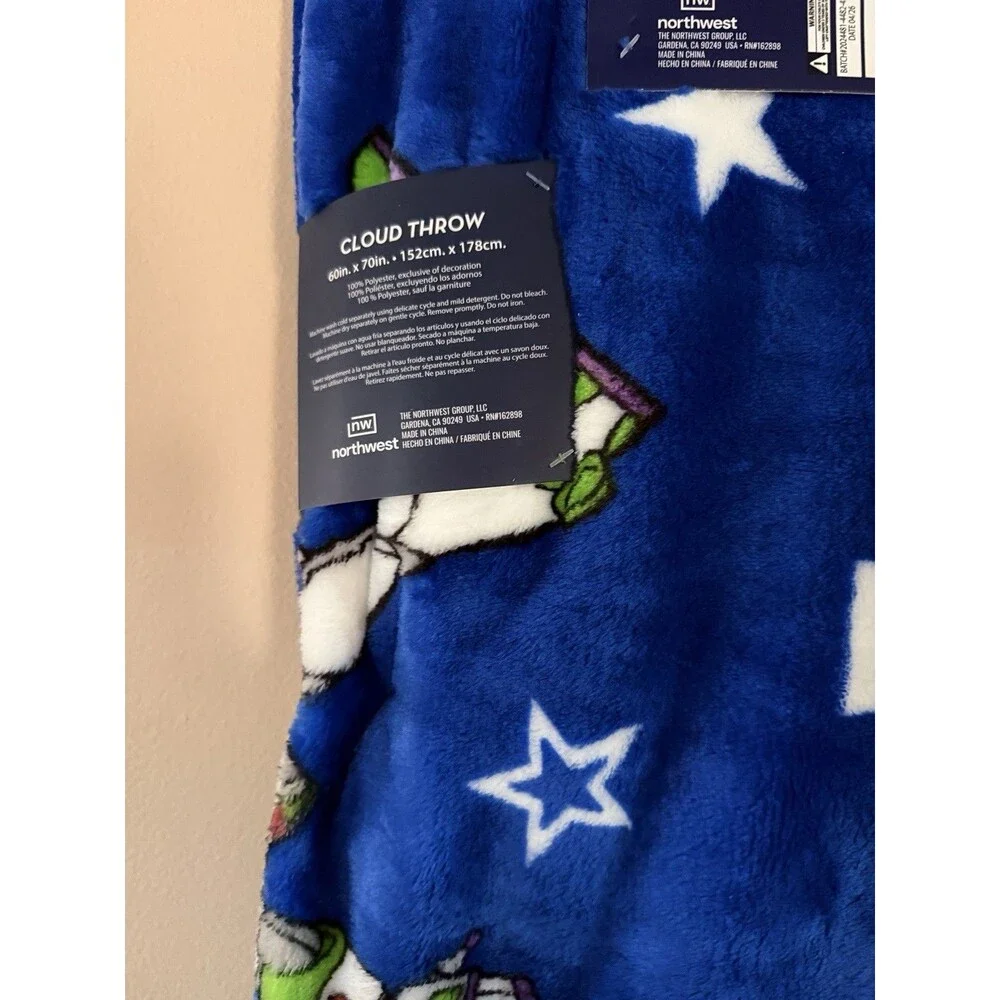 MLB Los Angeles Dodgers Pixar Toy Story Cloud Throw Blanket 60x70